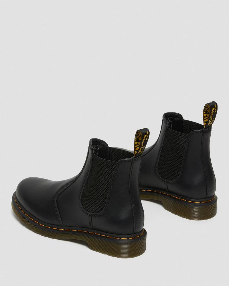 Dr Martens 2976 Nappa Læder Chelsea Støvler Herre Sort | DK 484VRW